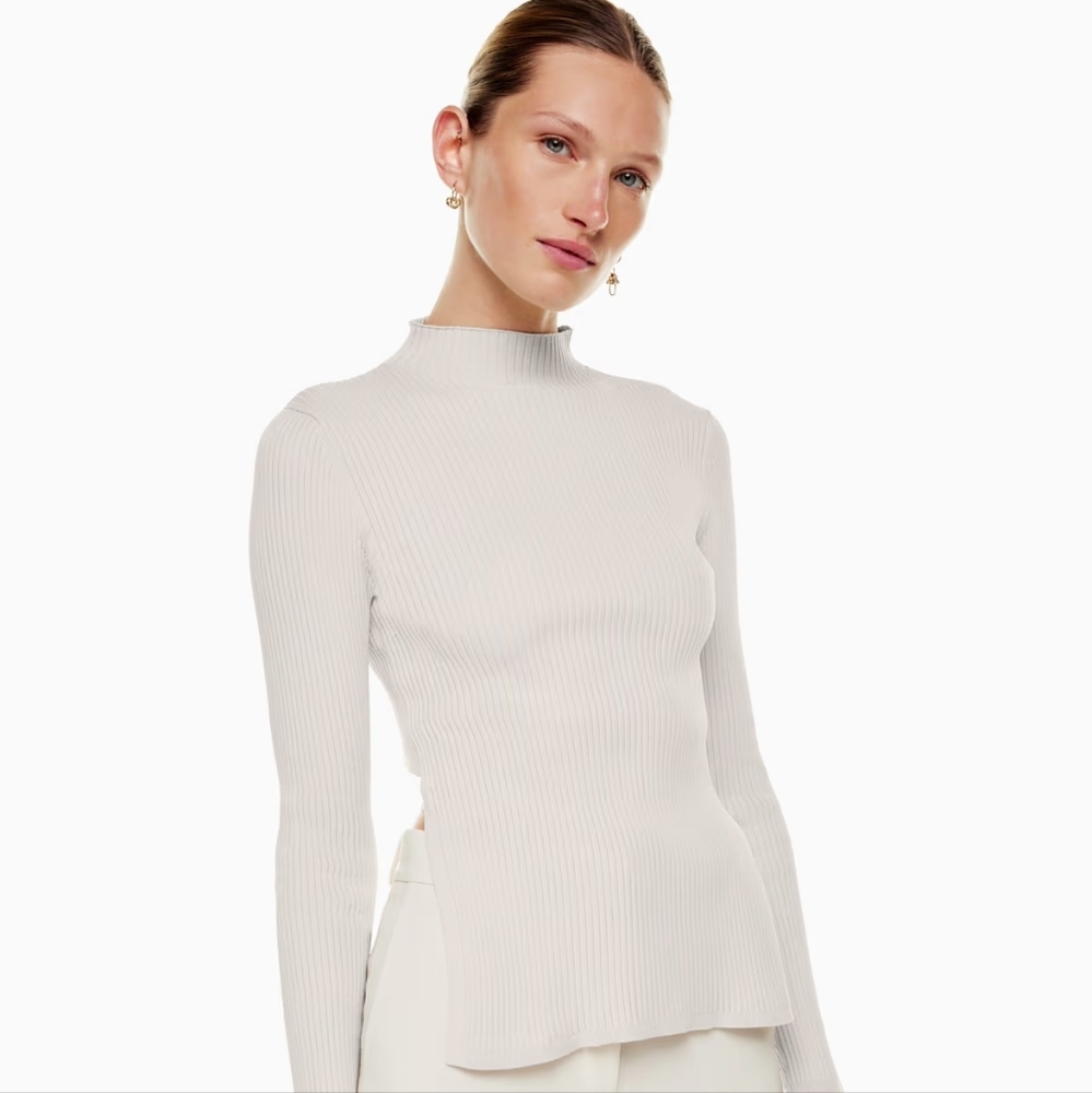 Aritzia Babaton Sculpt Knit Tie-back Top